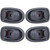 LUJUNTEC Interior Door Handles Driver Passenger Side Replacement for 2001-2004 for Kia Spectra Gray(4pcs)