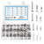 520pcs Hex Socket Head Cap Screws Bolts and Nuts and Washers Assortment Kit, Metric M3 M4 M5 M6 Stainless Steel Machine Screws Nuts and Bolts and Washers, Thread Hexagon Allen Bolt