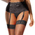 ohyeah Women High Waisted Garter Belt Plus Size Lace Garter Belt Set Suspender Belt for Stocking(No Stockings)