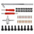 HUIOP Tire Valve Stem Installation Tools,54Pcs Tire Valve Stem Installation Remover Repair Tools Kit Car Valve Core Puller