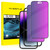 QUESPLE [2 Pack] Privacy Screen Protector for iPhone 14 Pro Max (6.7 Inch), Purple Anti-Spy Tempered Glass, Easy Installation Kit, Case Friendly, Anti Peeping
