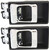 Evan Fischer Front Interior Door Handle Set of 2 Compatible with 1986-1992 Nissan D21 Black Bezel with Chrome Lever Driver and Passenger Side