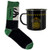 Slytherin Quidditch Tin Mug and Sock Set - Harry Potter Officially Licensed Product 10oz