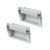 Holibanna 2pcs Handle Drawer knobs Concealed Drawer Pull Cabinet knobs Cabinet Door knobs Door Flush Pull Hatches Flush Invisible Wardrobe Sliding Door Hidden Buckle Aluminum Alloy