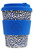 Ecoffee Cup 12oz 350ml Reusable Sustainable To-Go Travel Coffee Cups With No Leak Silicone Lid Tops, Made With Natural Bamboo Fibre, Setsuko