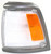 Evan-Fischer Corner Light Compatible with 1992-1995 Toyota Pickup Plastic Clear & Amber Lens With bulb Driver Side
