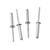 100pcs 1/4" x 1" Aluminum Blind Rivets, Silver, 6.4x 25mm Pop Rivets