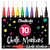 Extra Fine Tip Liquid Chalk Markers (10 Pack) - Dry Erase Marker Pens for Blackboard, Windows, Chalkboard Signs, Bistro - 1mm Tip - 50 Chalk Labels included