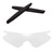 Walleva Replacement Lenses + Rubber for Oakley M Frame Heater Sunglasses - Multiple Options Available (Clear Non-Polarized Lenses + Black Rubber)