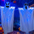 Halloween Hanging Ghost Decorations Outdoor - 2pcs Light Up Ghost with Spooky Blue LED Lights Halloween Hanging Decoration for Tree Porch Front Door Halloween Decorations Outdoor Indoor