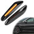 NTNEV LED Side Marker Turn Signal Light Lamp Assembly, Dynamic Sequential Amber Front Fender Blinker Lamp, Smoke Lens Style Black, Compatible with BMW E82 E87 E90 E91 E92 E93 E60 E46 E83 X3 E53 X5