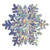 Beistle 1-Pack 3D Prismatic Snowflake Centerpiece, 10-Inch