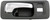 Dorman 92428 Front Passenger Side Interior Door Handle Compatible with Select Honda Models, Black; Chrome