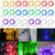 WATERGLIDE 24 Pack Fairy Lights Battery Operated (Included), 6.5ft 20 LED Mini String Lights, Waterproof Silver Wire Firefly Starry Lights for DIY Wedding Christmas Party Mason Jars Decor, Multicolor