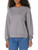 Hanes Originals French Terry, Lightweight Crewneck Pullover Sweatshirt for Women, Black 50R PE Heather, Medium