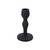 Creative Co-Op Textured Metal Taper Candle Holder, Black