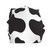 allgobee Beanie Hat for Men Women Slouchy Beanie Hats Cow-Spots-Print Winter Knit Cuffed Beanie Skull Cap Black