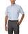 Van Heusen Men's Short Sleeve Dress Shirt Regular Fit Oxford Solid, Blue, Small