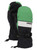 Burton Men's Standard Profile Mittens, True Black/Clover Green/Stout White, Small