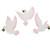 3Pcs flying bird sculptures Dove Wall Decor Metal Wall Hanging Flying Birds Sculpture Dove of Peace Metal Art Wall Decor Hanging Spiritual Decorations for Livingroom 3d wall art Garden insect wall art
