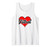 Futsal Heart Graphic Indoor Soccer Player Football Player Tank Top