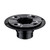 Fransiton 2 Inch ABS Shower Drain Base with Adjustable Ring + Rubber Coupler for Linear & Square Shower Drain Installation