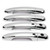 Dreamseek Exterior Door Handle Cover for KIA Sorento XM 2nd Gen 2011 2012 2013 2014 2015 Molding Chrome Front Rear Decoration Protector Trim with Smart Keyhole