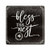 Brownlow Gifts Tempered Glass Trivet Cutting Board, Bless This Nest