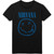 Nirvana Men's Blue Smiley Slim Fit T-Shirt Small Black