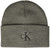 Calvin Klein Men's Cuff Hat, Heather Grey Big Logo, One Size