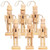 Didiseaon Decor 6Pcs Unfinished Nutcracker Figures Christmas Wooden Paintable Nutcracker Figurines DIY Blank Unpainted Nutcracker Soldier Christmas Hanging Ornament for Xmas Trees, 5 Inch