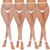 Avidlove Women High Waist Tights Footless Fishnet Stocking Thigh High Pantyhose White