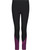 Calvin Klein Girls' Performance Leggings, Full Length Athletic Stretch Pants with Logo Design, Colorblock Black, 16