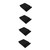 Milisten 4pcs sound proof padding noise isolation platform soundproofing panel speaker riser foam vibrations studio pad subwoofer speaker acoustical panels shockproof Polyurethane monitor