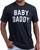 Baby Daddy | Funny New Father, Father's Day Dad Gift Humor Unisex T-Shirt-Black,XL