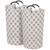 STORAGE MANIAC 2 Pack 90L Large Laundry Basket Freestanding Laundry Hamper, Collapsible Laundry Baskets Waterproof Laundry Bag with Padded Handles, Folding Tall Clothes Hamper, Tree