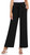 TARSE Dress Pants Women High Waisted Wide Leg Lounge Pants Plus Size Business Casual Work Pants Flowy Beach Palazzo Trousers with Pockets(Black,L)