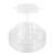 Cabilock Vanity Tray Eyeshadow Pallet Makeup Organizer Tray Clear Tray Cabinet Storage Shelf Rack Dresser Tray Makeup Pallet Clear Container to Rotate Dividing line The pet Cosmetic