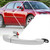 PM PERFORMOTOR Front Right Passenger Side Door Pull Handle Compatible with 05-10 Chrysler 300 Dodge Magnum,Chrome