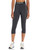 Reebok Women's Standard Workout Ready Capri Leggings, Night Black/White Read Logo, Medium
