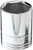 SK Hand Tool 48225 6 Point 1/2-Inch Drive Standard Socket, 25mm, Chrome