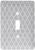 3dRose LLC lsp_120259_1 Dark Gray Quatrefoil Pattern Grey Moroccan Tiles Modern Stylish Geometric Clover Lattice Single Toggle Switch