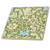 3D Rose Image of William Morris Green and Blue Floral Pattern Ceramic Tile, Multicolor