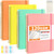 Smarpau 4 Pack Spiral Notebook, 8.5" x 11" Large Dotted Notebook, 120 GSM Thick Paper, 57 Sheets/114 Pages, Notebook College Ruled, Dot Grid Notebook for School and Work (Orange, Blue, Yellow, Pink)