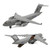 Crelloci Diecast Airplanes with Lights and Sounds, Aircraft Toy Model with Pull Back Jet Plane Toy for Kids Boys Birthday Gift, Metal Alloy Grey Fighter Plane