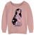 Disney Women's Encanto Isabela Junior's Raglan Pullover with Coverstitch, Desert Pink, Medium