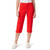 Gloria Vanderbilt Women's Amanda Capri Jean, RED Spark-Rivets