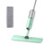 True & Tidy SPRAY-250A Multi-Surface Spray Mop with Refillable Water Bottle, Use Any Cleaning Solution Easy to Fill and Refill with Machine Washable Mop Pad (Mint)