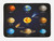 Ambesonne Science Theme Bath Mat, Solar System Planets and Outer Space Themed Universe Ornaments on Dark Indigo, Plush Bathroom Decor Mat with Non Slip Backing, 30.2" x 20", Multicolor
