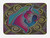 Ambesonne Fantasy Bath Mat, Fractal Unicorn with Mosaic Art Tile Effects Girlish Creature Display Print, Plush Bathroom Decor Mat with Non Slip Backing, 30.2" x 20", Multicolor